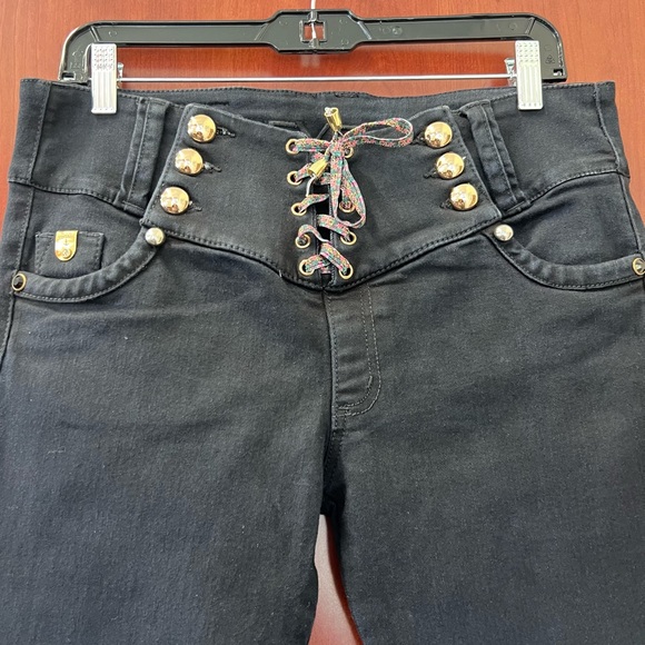 REVEL Vintage RVL Jeans Size 14 Black Skinny Lift Technology Colombian Stretch - Picture 7 of 12